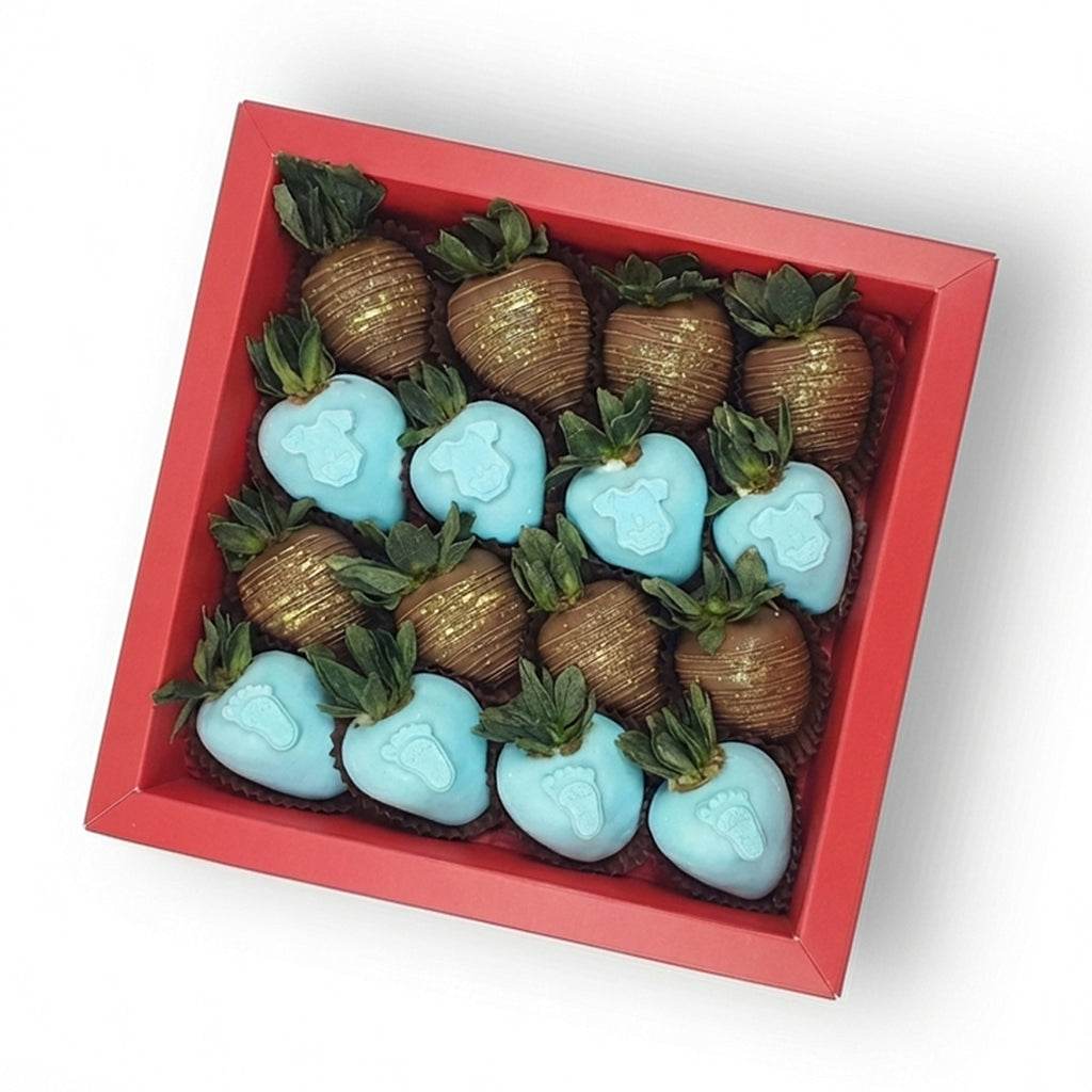 Baby Boy Royale — newborn baby boy blue chocolate strawberry gift box Dubai UAE