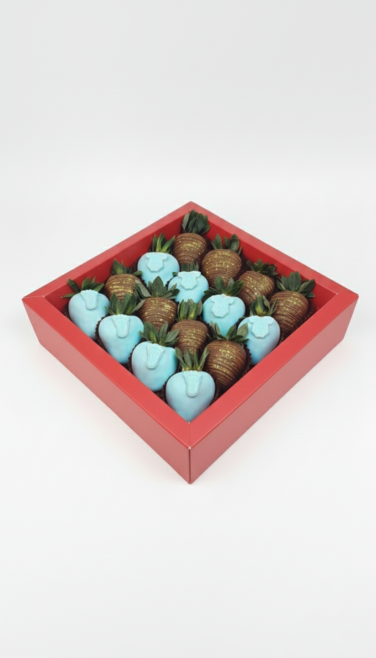 Baby Boy Royale — newborn baby boy blue chocolate strawberry gift box Dubai UAE
