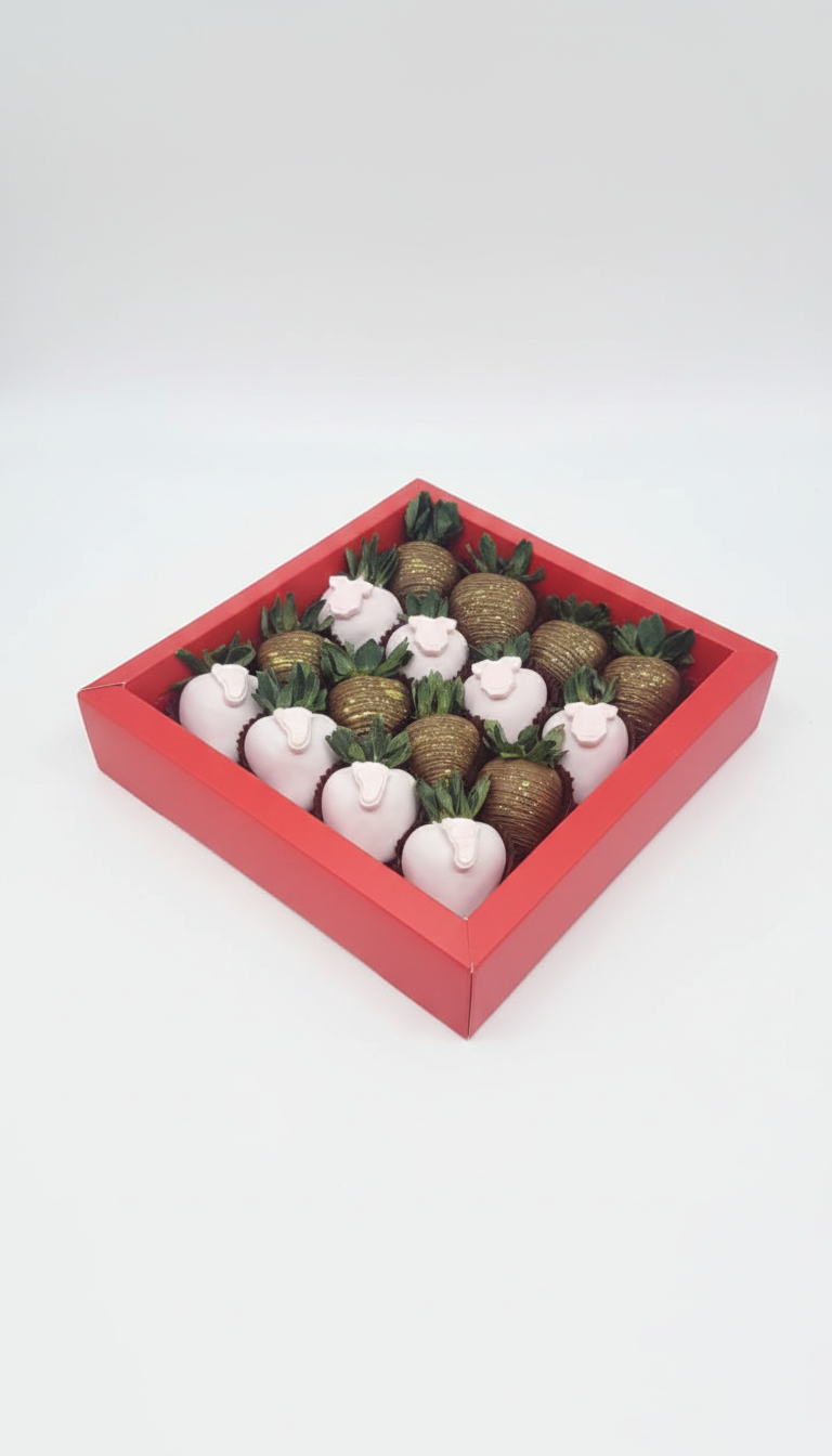 Baby Girl Royale — newborn baby girl pink chocolate strawberry gift box Dubai UAE