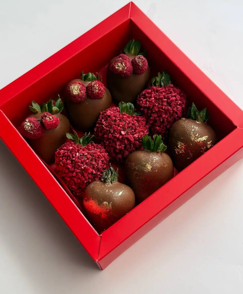 Layla Box — romantic Belgian chocolate strawberry anniversary gift box Dubai UAE
