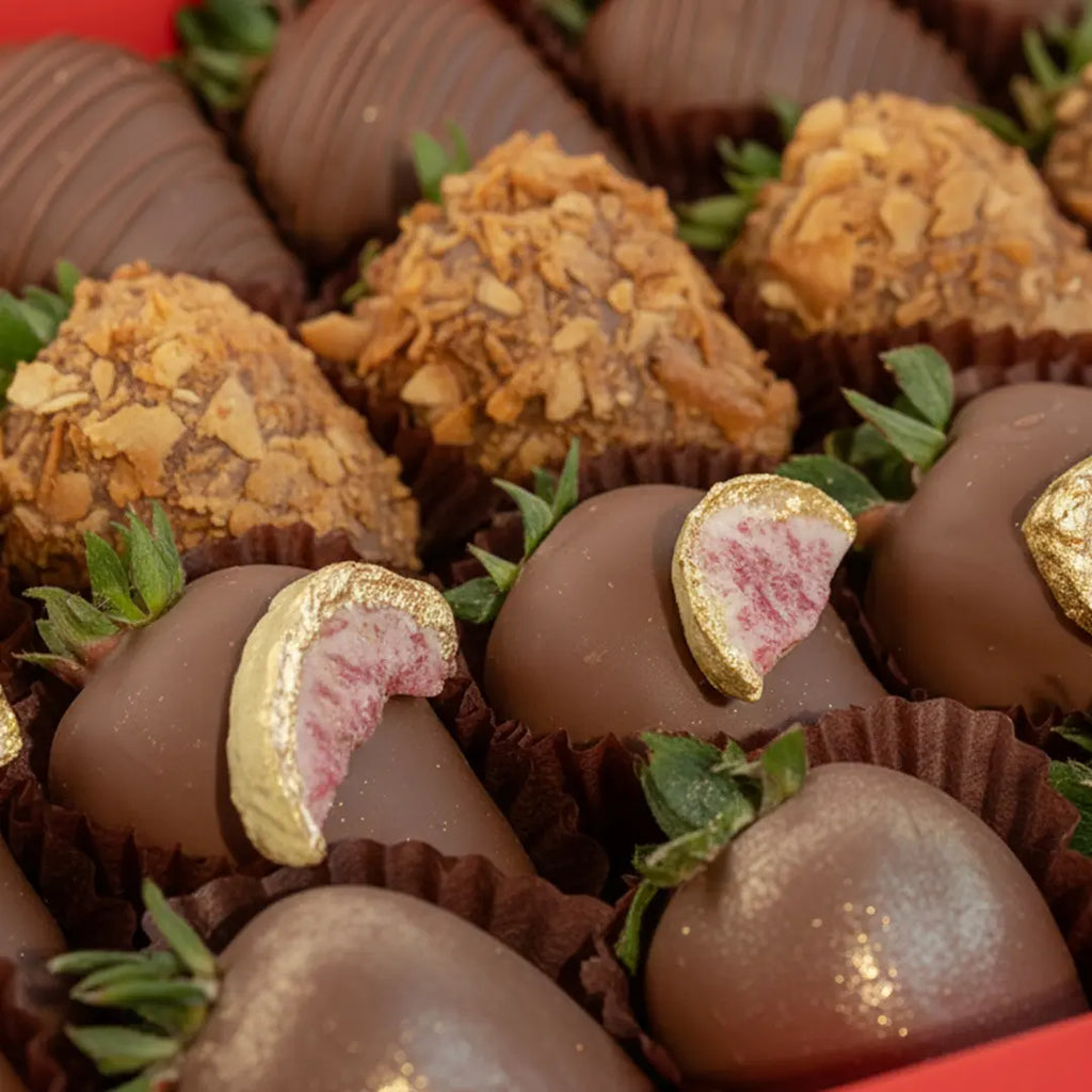 Zaynab Box — elegant Belgian chocolate dipped strawberry gift box Dubai UAE delivery