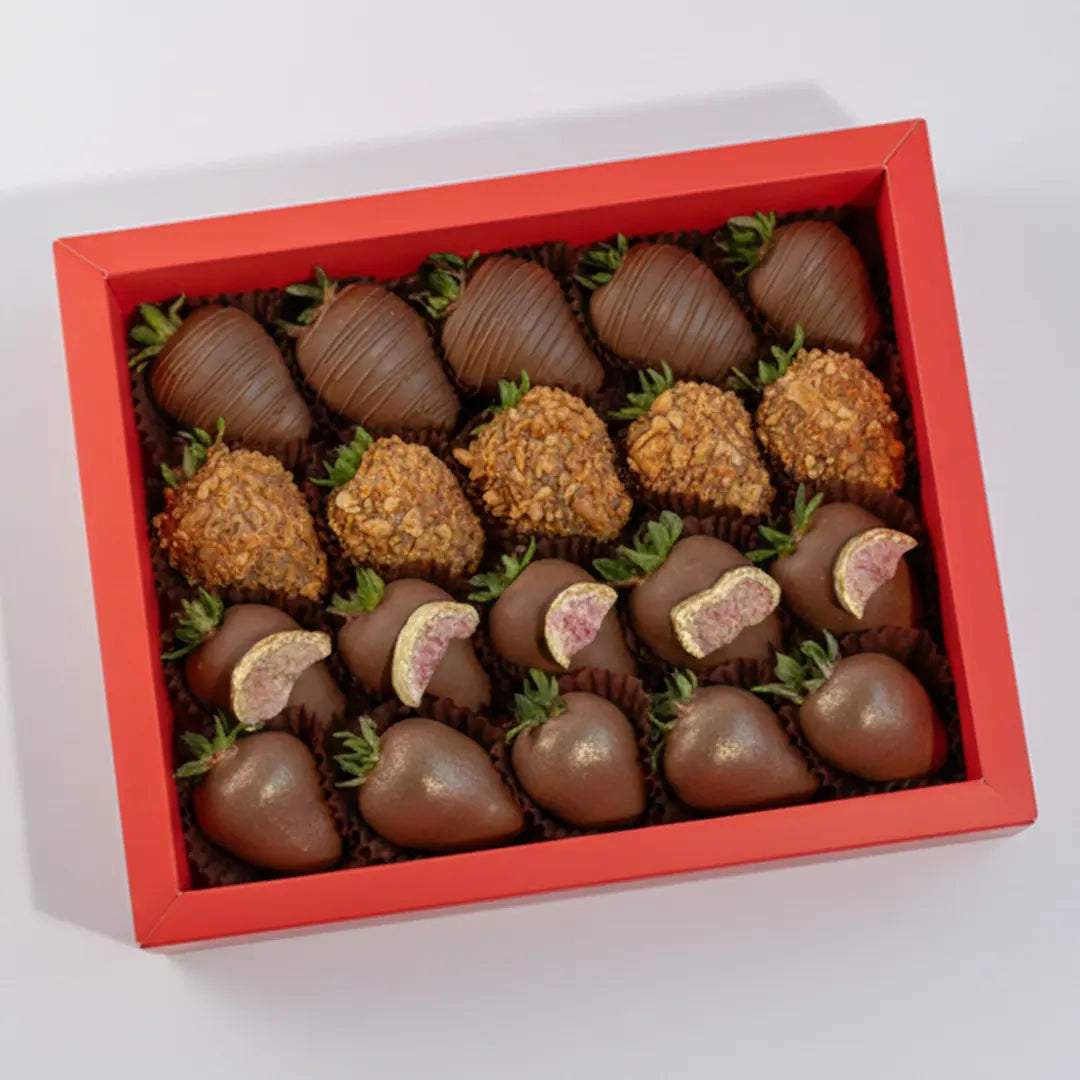 Zaynab Box — elegant Belgian chocolate dipped strawberry gift box Dubai UAE delivery